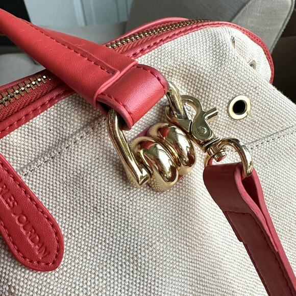 Charles Jourdan Canvas and Leather Satchel - Excellent Preowned Condition - Picture 4 of 12
